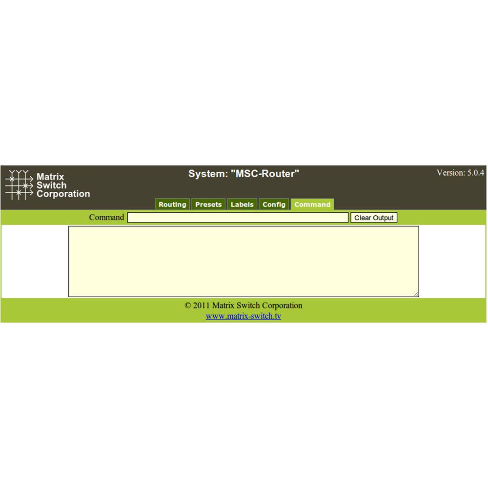 Matrix Switch 8 x 24 3G-SDI Video Router with Status Panel