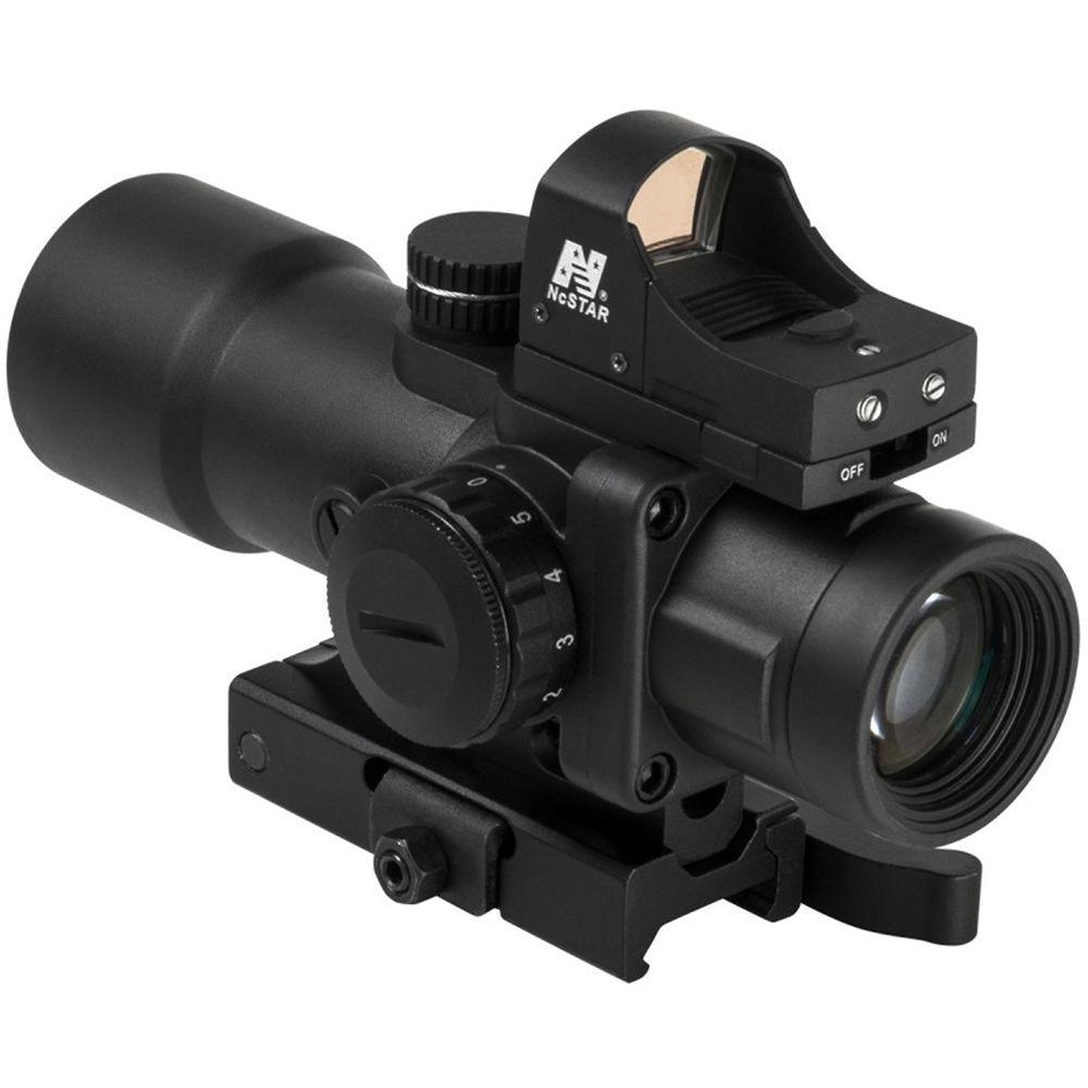 NcSTAR 3.5x32 CPO Riflescope with Micro Green Dot Sight