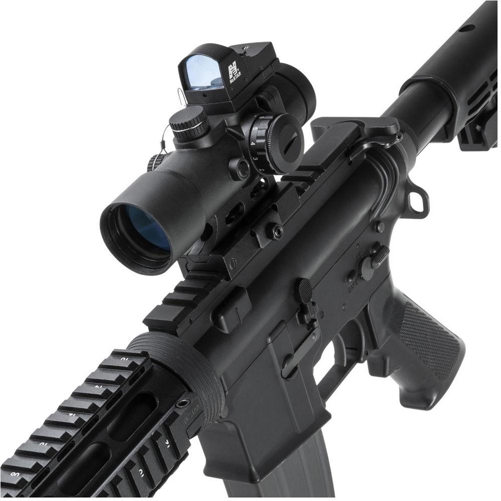 NcSTAR 3.5x32 CPO Riflescope with Micro Green Dot Sight