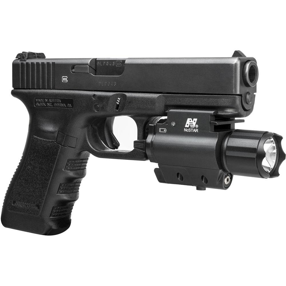 NcSTAR AQPFLS Flashlight & Red Aiming Laser with Weapon Light