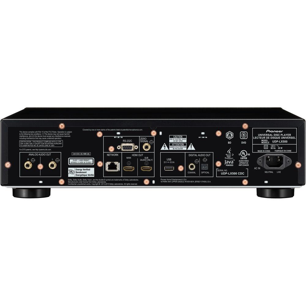 Pioneer Elite UDP-LX500 HDR UHD 4K Blu-ray Disc Player