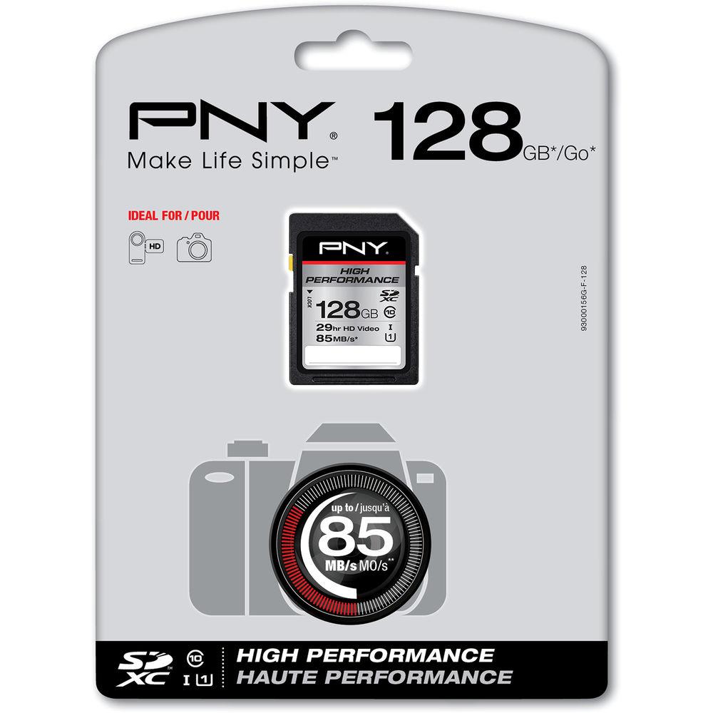 PNY Technologies 128GB High Performance UHS-I SDXC Memory Card