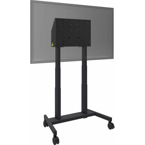 QOMO Motorized Height-Adjustable Mobile Stand for Interactive Flat Panels