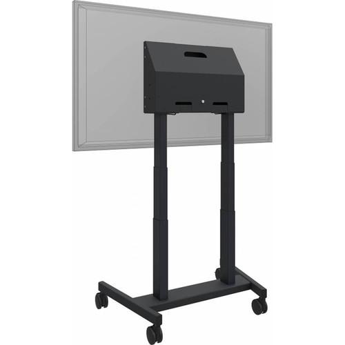 QOMO Motorized Height-Adjustable Mobile Stand for Interactive Flat Panels