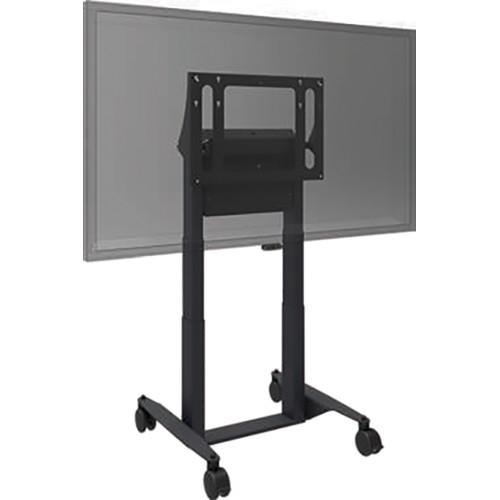 QOMO Motorized Height-Adjustable Tilt & Touch Mobile Stand for Interactive Flat Panels