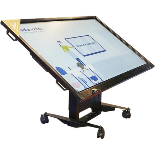 QOMO Motorized Height-Adjustable Tilt & Touch Mobile Stand for Interactive Flat Panels