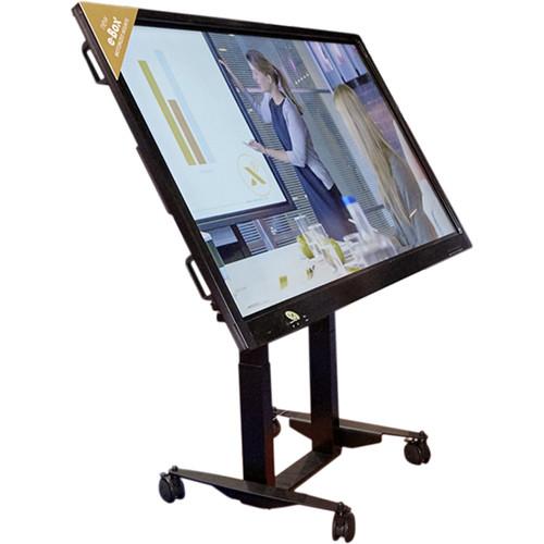 QOMO Motorized Height-Adjustable Tilt & Touch Mobile Stand for Interactive Flat Panels