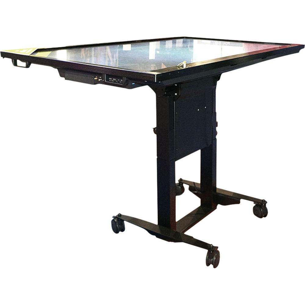 QOMO Motorized Height-Adjustable Tilt & Touch Mobile Stand for Interactive Flat Panels