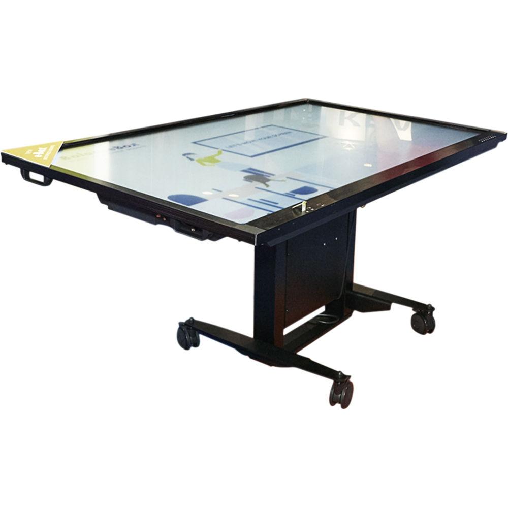 QOMO Motorized Height-Adjustable Tilt & Touch Mobile Stand for Interactive Flat Panels