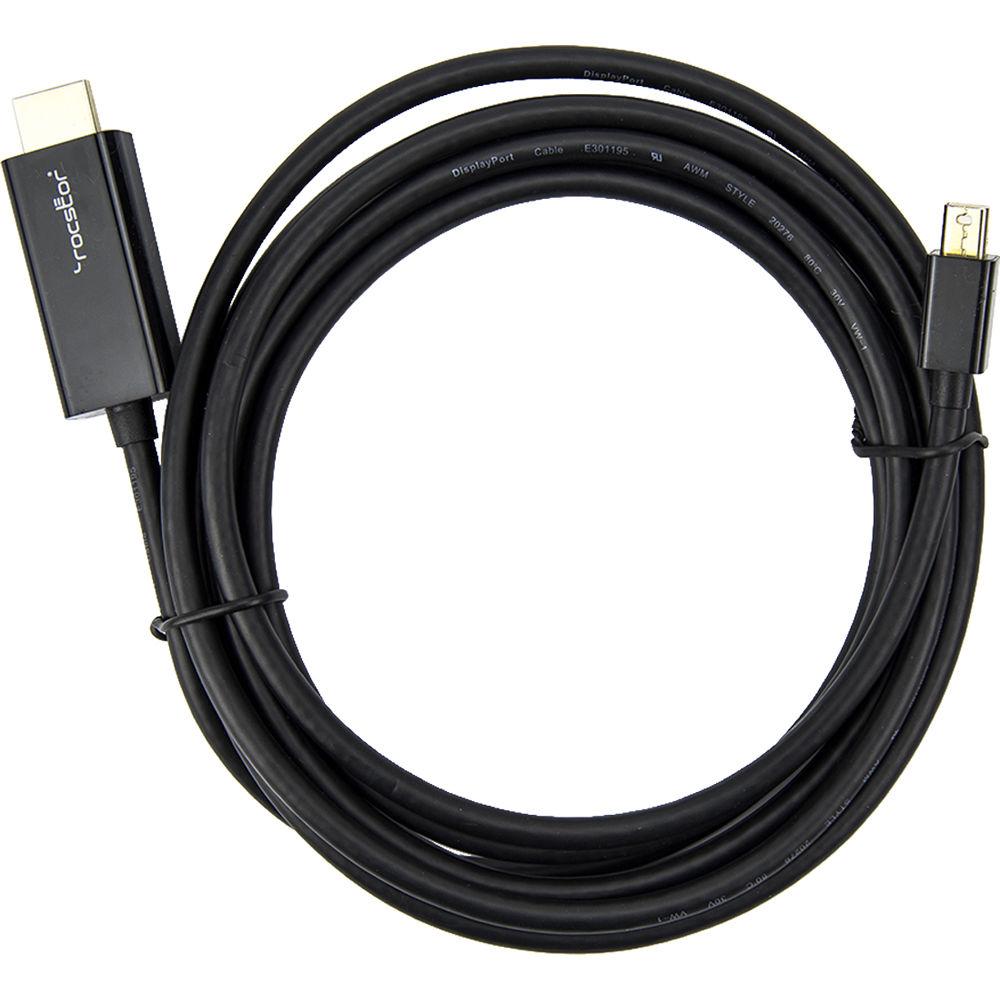 Rocstor Rocpro Mini DisplayPort Male to HDMI Male Cable