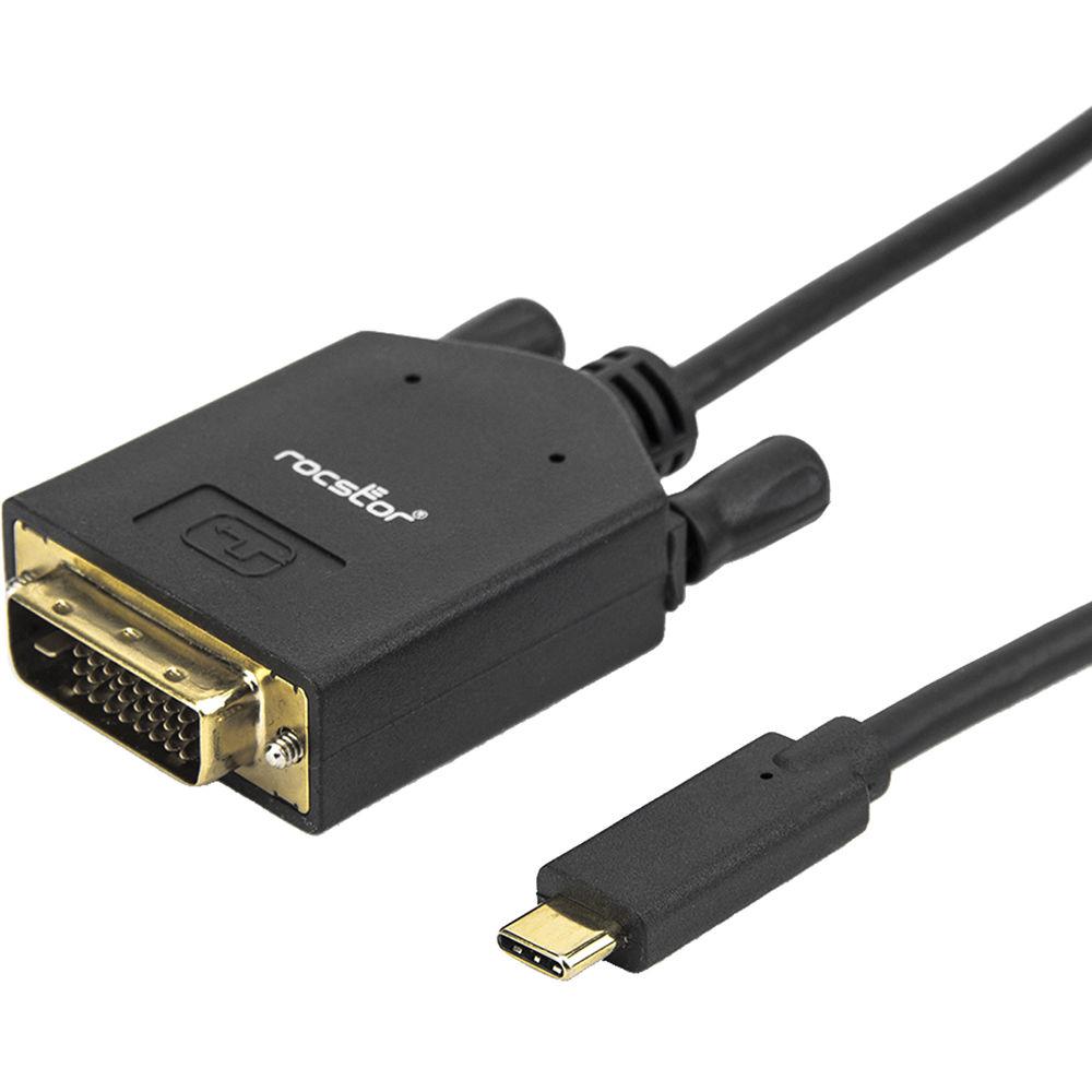 Rocstor Rocpro USB Type-C Male to DVI-D Male Cable