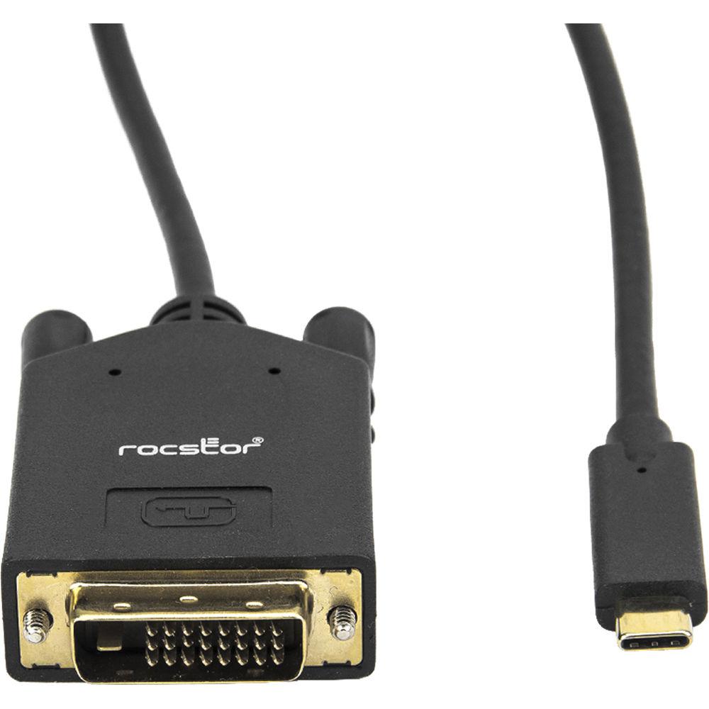 Rocstor Rocpro USB Type-C Male to DVI-D Male Cable