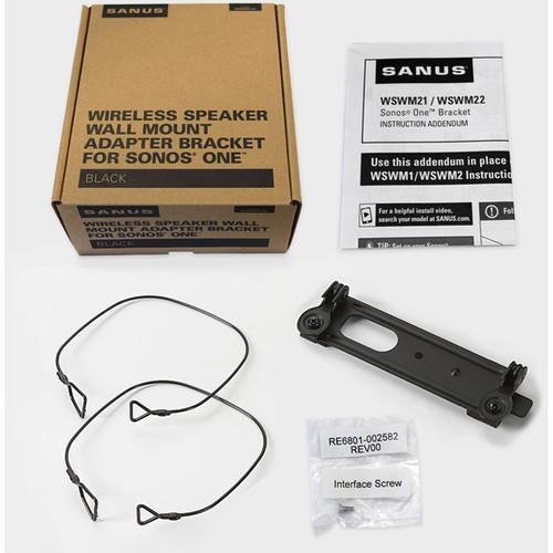 SANUS Sonos One Adapter Bracket for the SANUS Wireless Speaker Wall Mount
