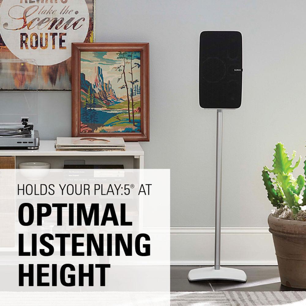 SANUS WSS51 Wireless Speaker Stand for the Sonos PLAY:5