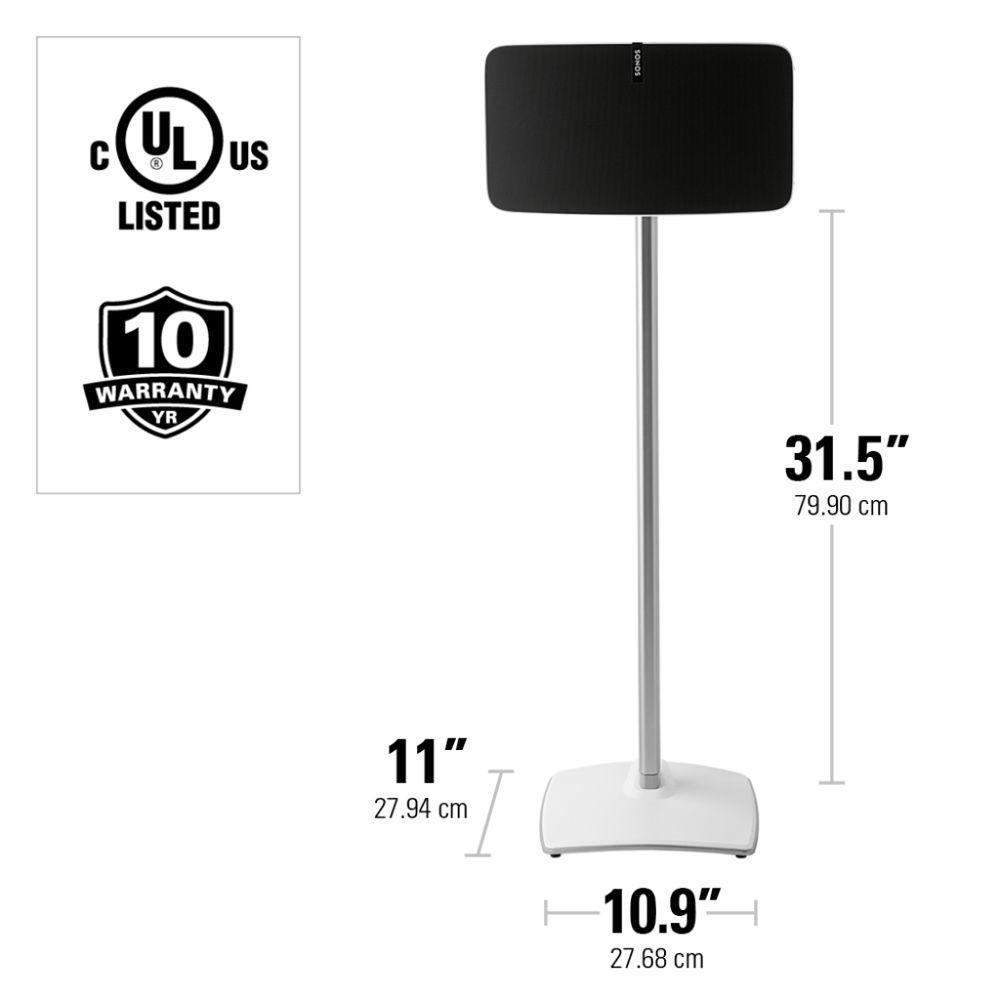 SANUS WSS51 Wireless Speaker Stand for the Sonos PLAY:5