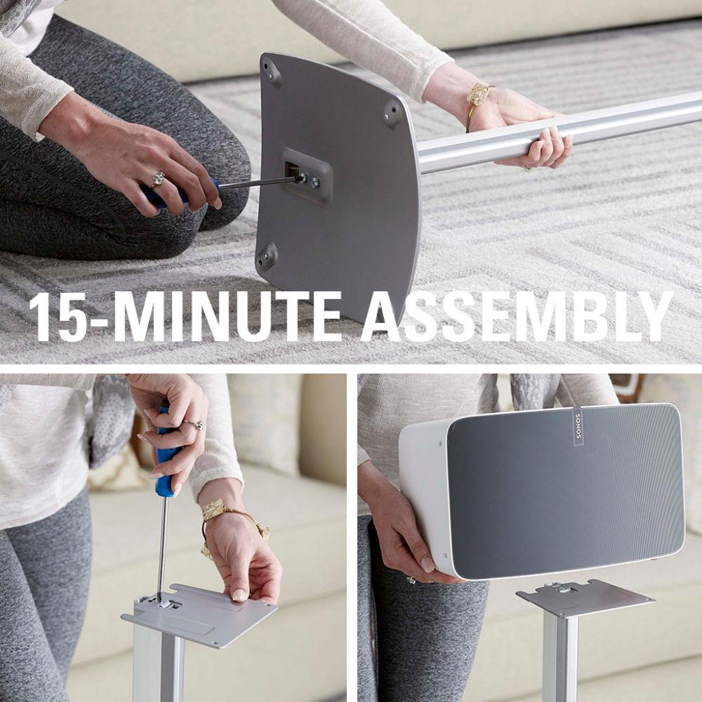 SANUS WSS51 Wireless Speaker Stand for the Sonos PLAY:5