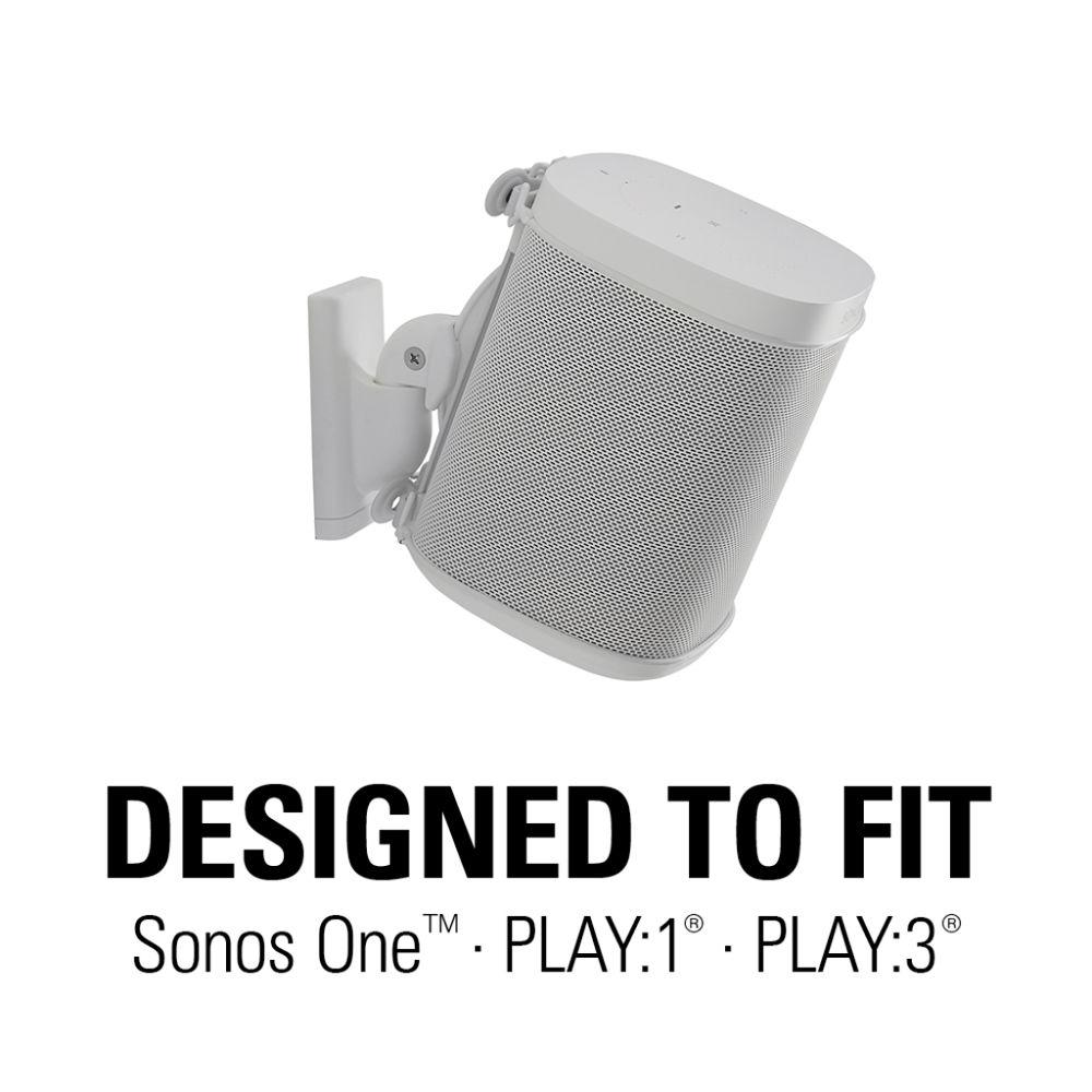 SANUS WSWM22 Wireless Speaker Wall Mounts for the Sonos One, PLAY:1, & PLAY:3