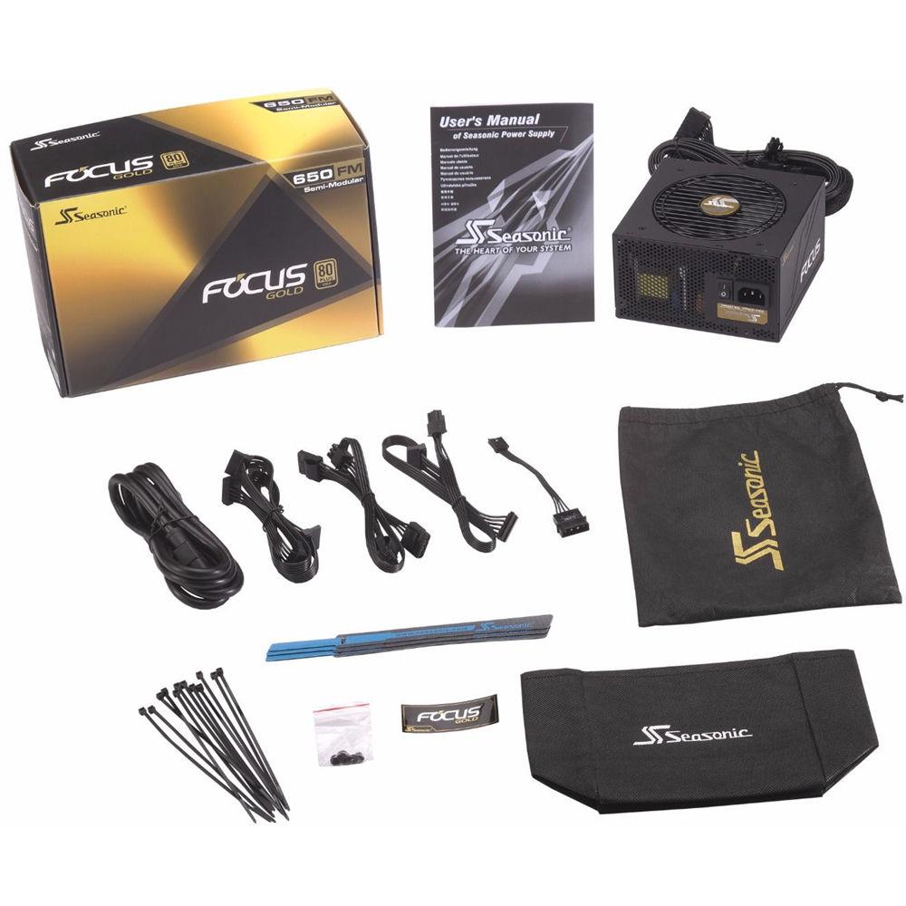 SeaSonic Electronics Focus Gold Series 650W 80 Plus Gold Modular ATX Power Supply
