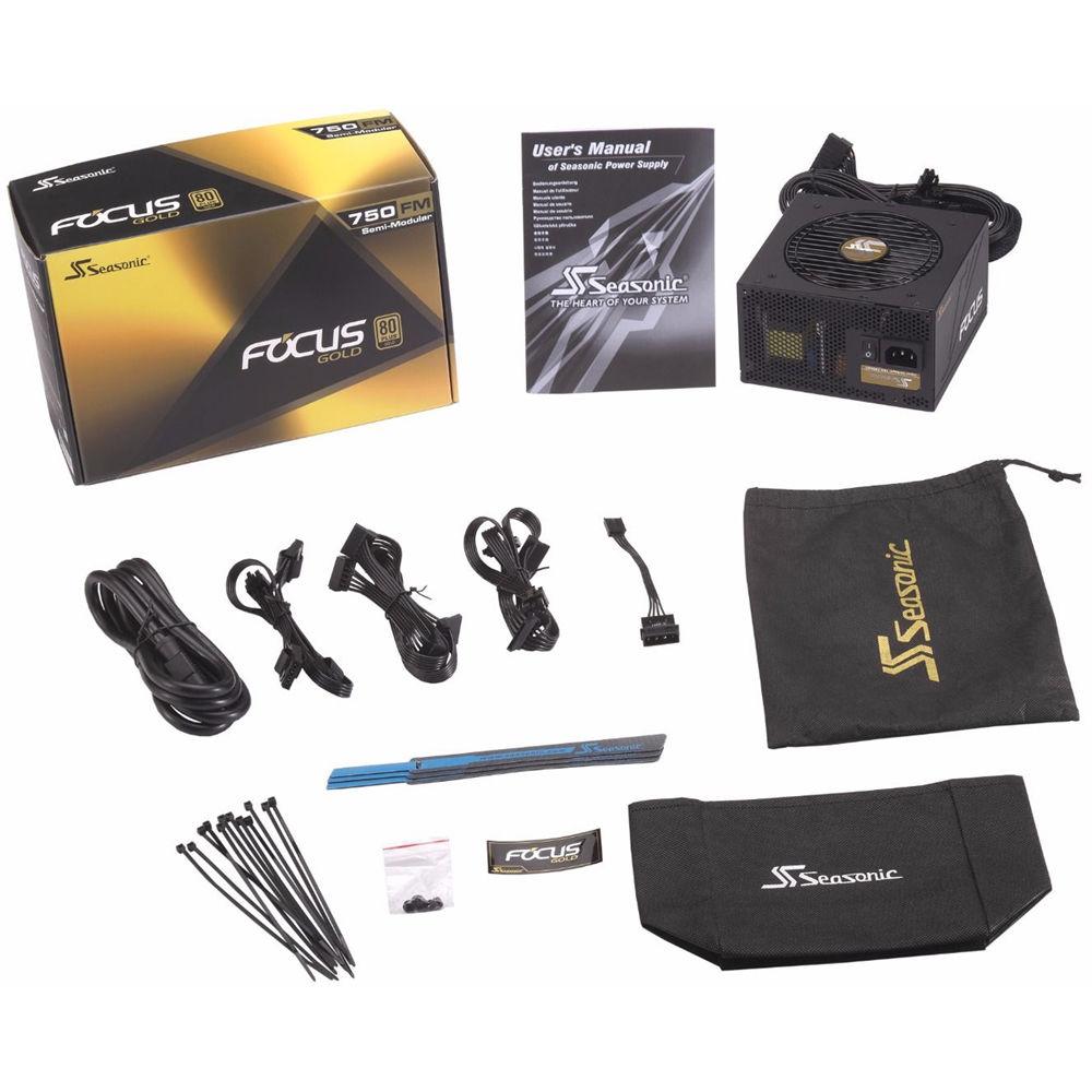 SeaSonic Electronics Focus Gold Series 750W 80 Plus Gold Modular ATX Power Supply