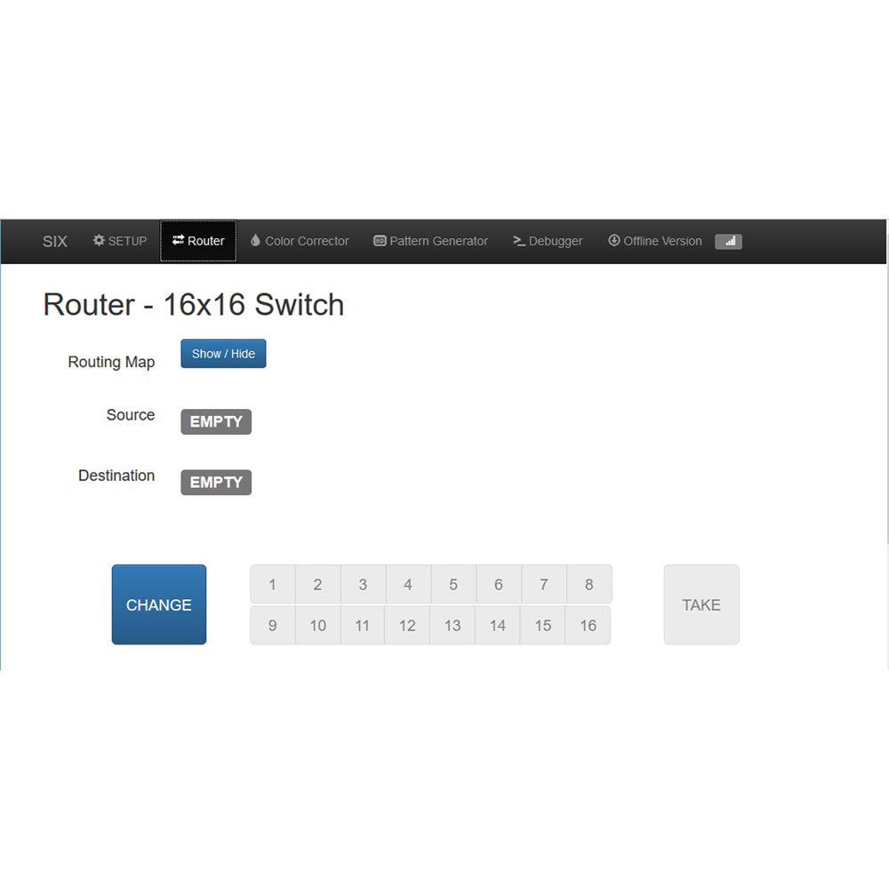 SERIAL IMAGE Router Remote Control for SIX Mainframe
