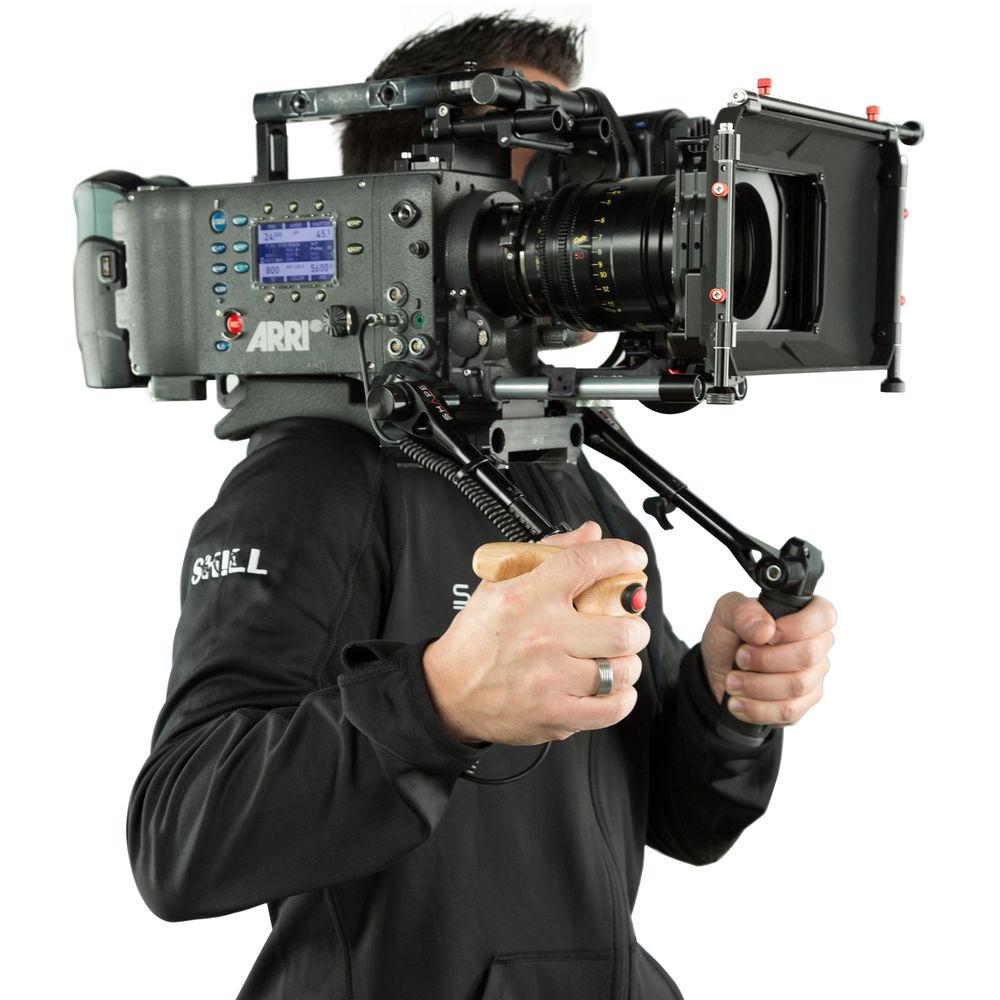 SHAPE Stop & Start Handle Grip with Telescopic Wood ARRI Rosette for ARRI Camera