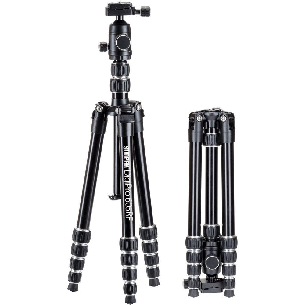 Sunpak 60" DigiPro 605RF Reverse Folding Aluminum Tripod