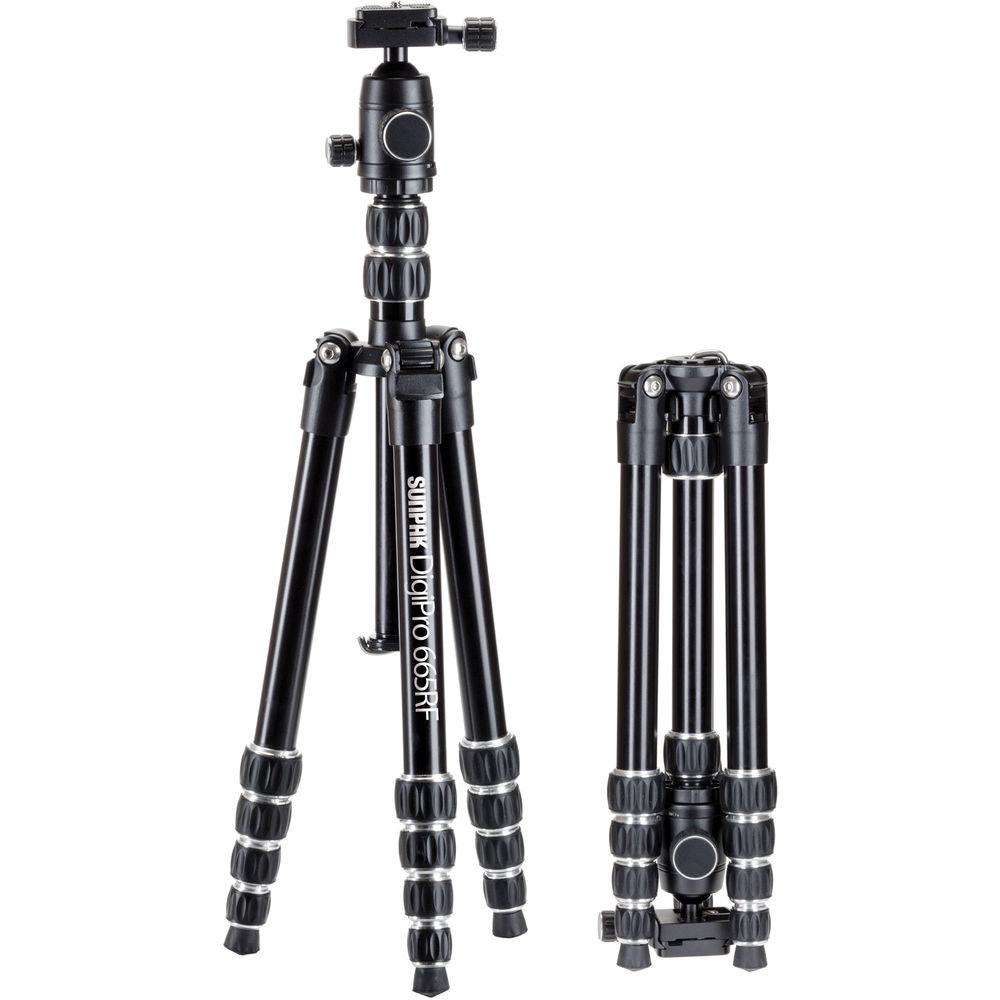 Sunpak 66" DigiPro 665RF Reverse Folding Aluminum Tripod