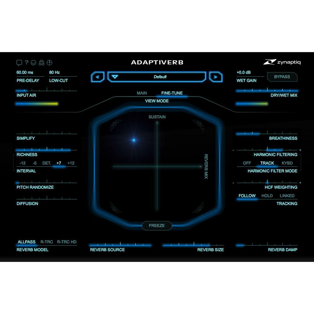 Zynaptiq ADAPTIVERB - Harmonic Tracking Resynthesis Reverb