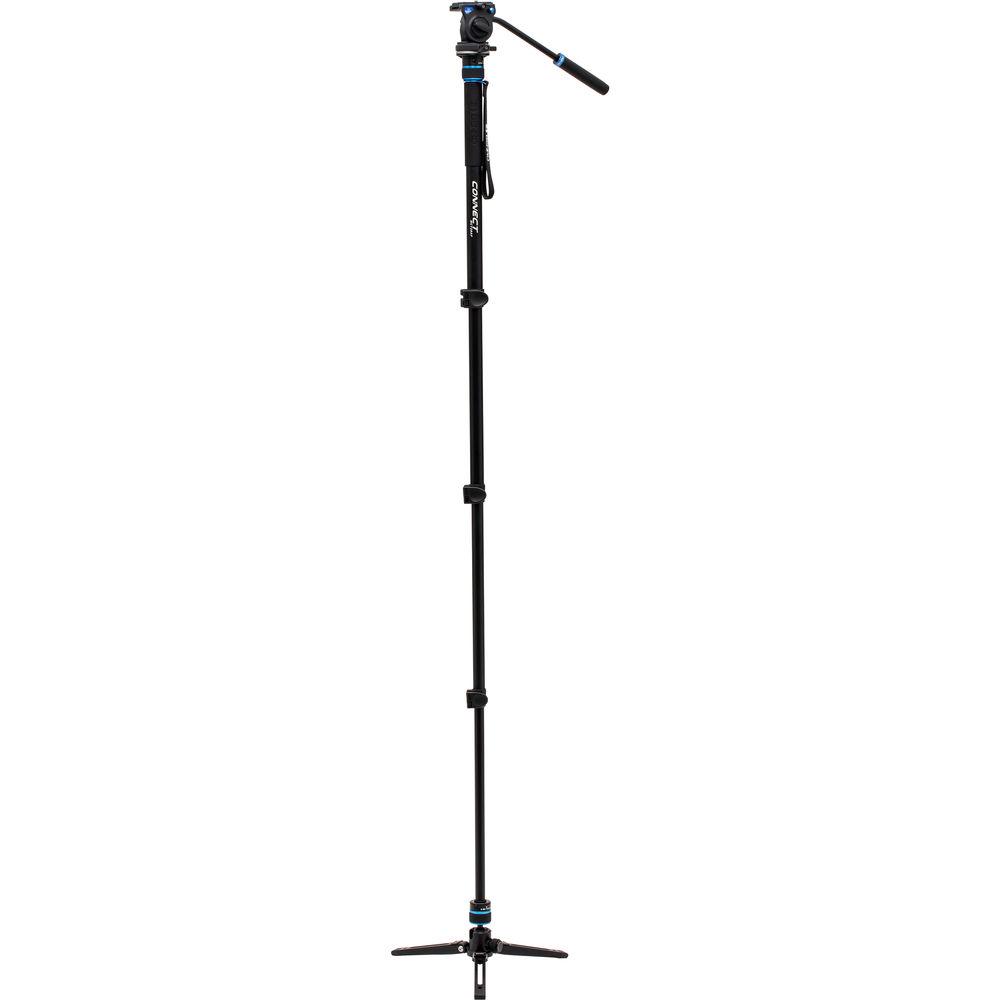 Benro #2 MCT28AF Monopod with Flip Locks, 3-Leg Base, and S2 Video Head