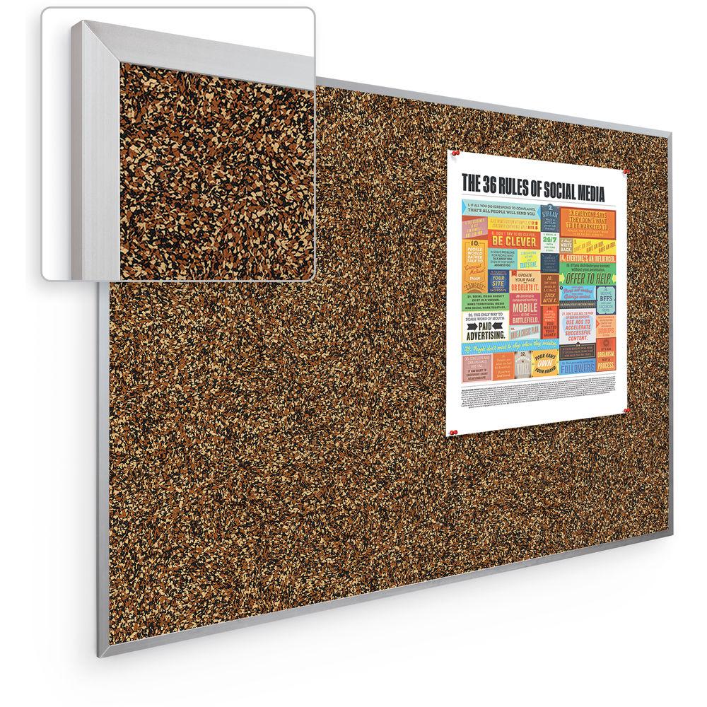 Best Rite Rubber-Tak Tackboard with Aluminum Trim
