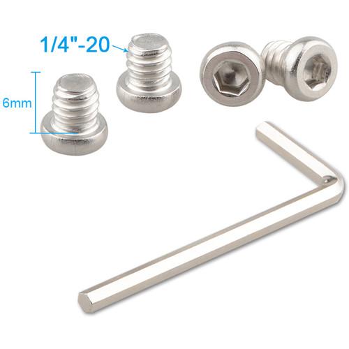 CAMVATE 1 4"-20 Short Hex Bolt Adapter Set for Rod Clamp