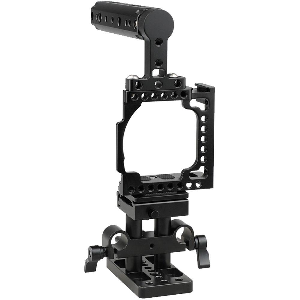 CAMVATE Camera Cage with Cheese Handle & Quick Release Baseplate for a6500 a6300 a6000