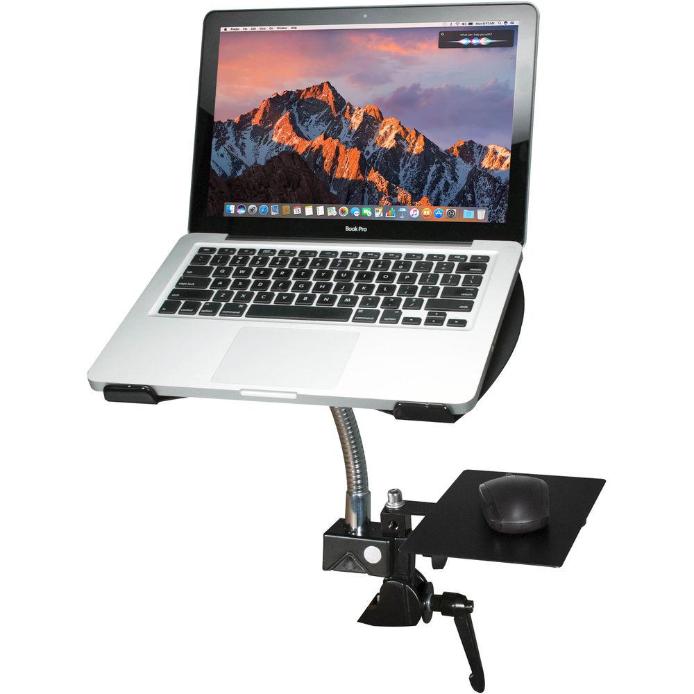 CTA Digital Heavy-Duty Gooseneck Clamp Stand for Laptops