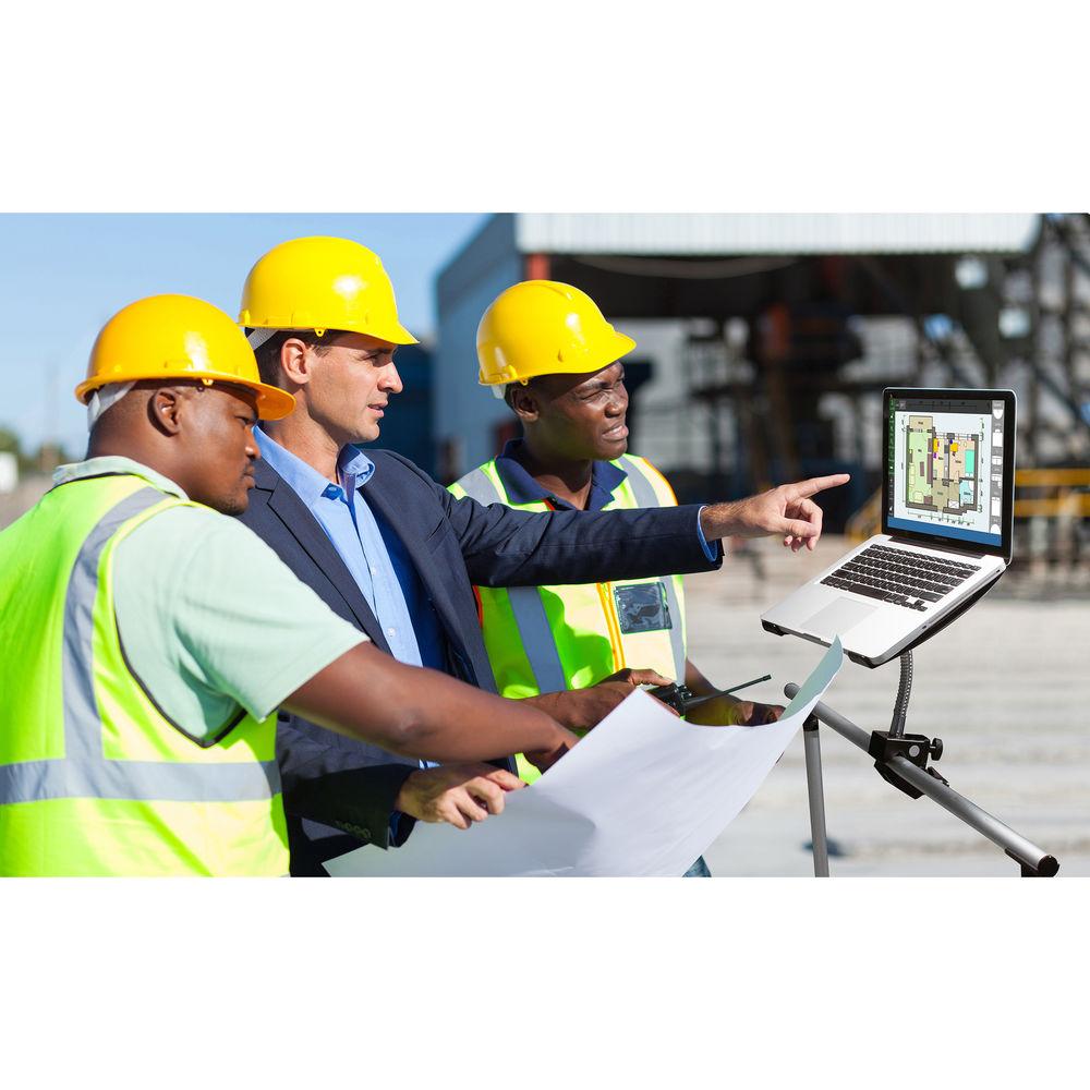 CTA Digital Heavy-Duty Gooseneck Clamp Stand for Laptops