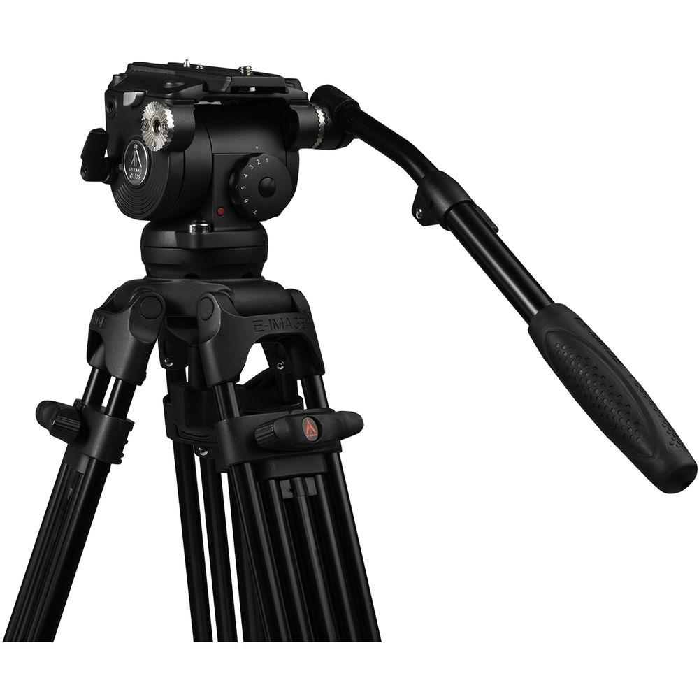E-Image EG08A2 2-Stage Aluminum Tripod System with GH08 Fluid Head
