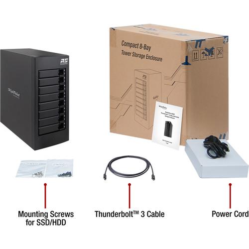 HighPoint rDrive 6628 Series 24TB 8-Bay Thunderbolt 3 Turbo RAID Array for Mac