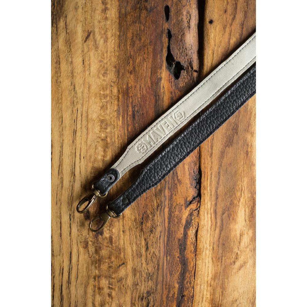 HoldFast Gear 38" Maven Classic American Bison Leather Camera Strap with Universal Clips