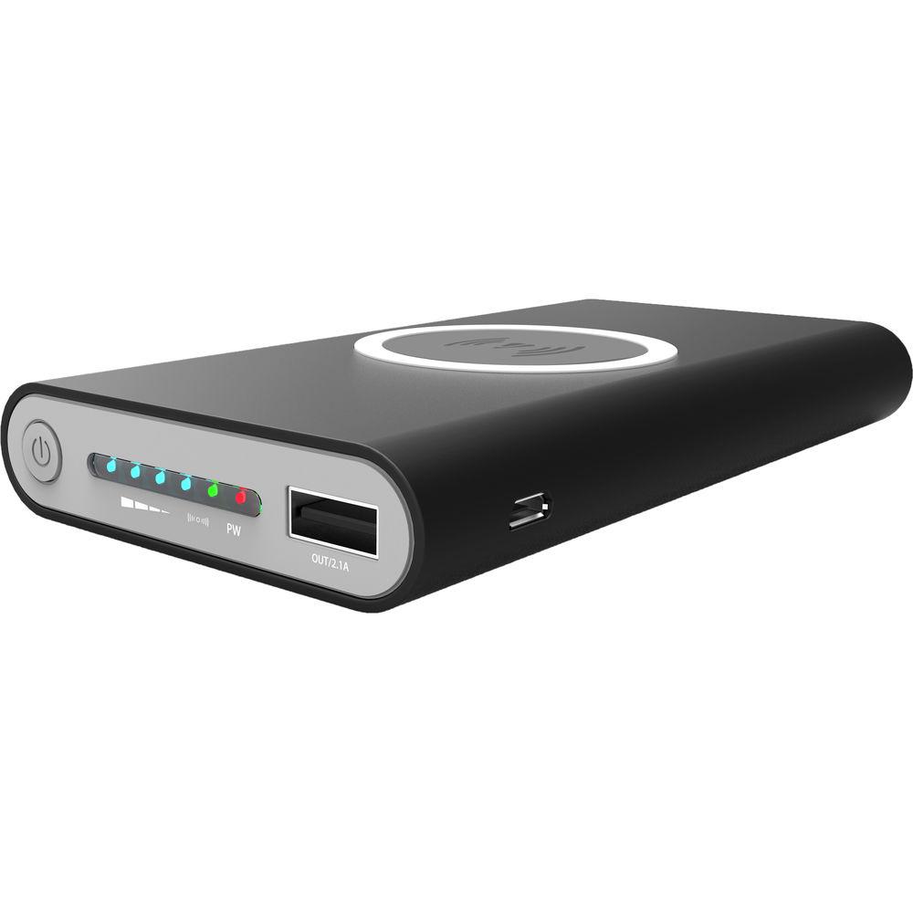 JarvMobile 10,000mAh Wireless Power Bank with USB Type-C & Wireless Charging