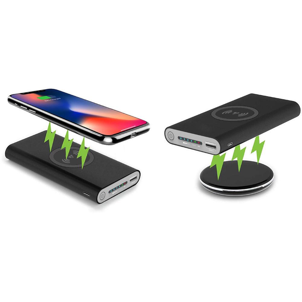 JarvMobile 10,000mAh Wireless Power Bank with USB Type-C & Wireless Charging