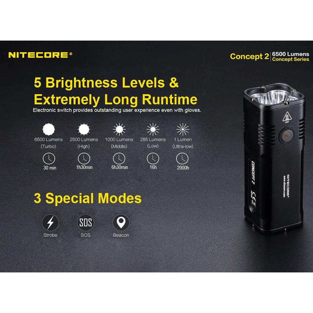 Nitecore Concept 2 Rechargeable LED Flashlight
