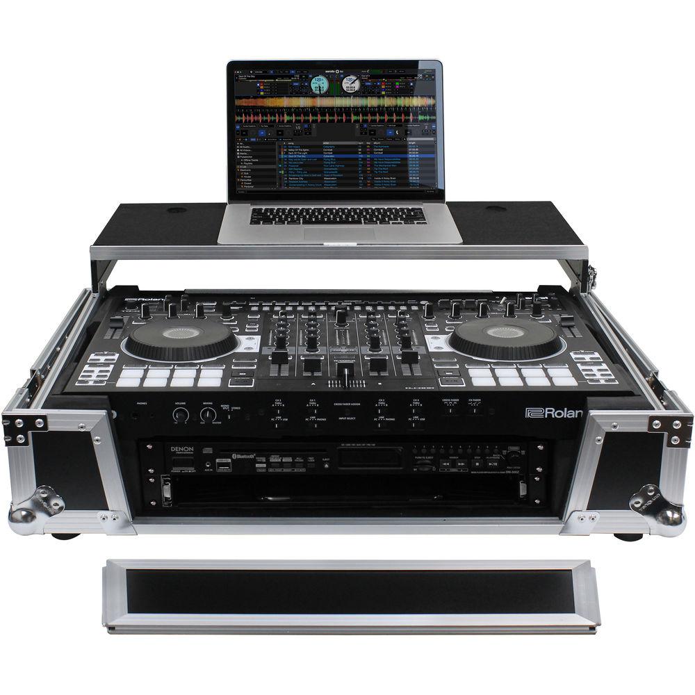 Odyssey Innovative Designs Flight Zone Glide Case with Wheels for Roland DJ-808 & Denon MC7000 V2 DJ Controllers