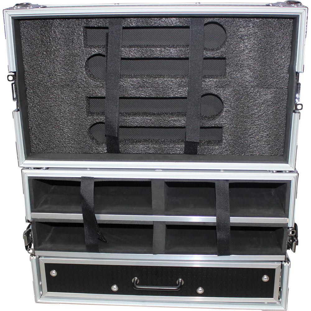 ProX X-4WM2DR Wireless Mic-System Case with 2U Rack Drawer