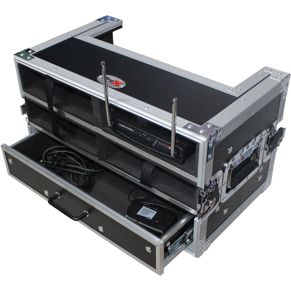 ProX X-4WM2DR Wireless Mic-System Case with 2U Rack Drawer