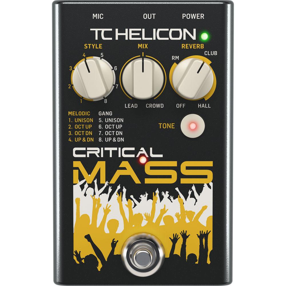 TC-Helicon Critical Mass Pedal for Gang Vocals, Melodic Vocals & Reverb