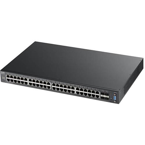 ZyXEL 48-Port 100 1000 Mb s and 4-Port 10GbE SFP L2 Switch with 10GbE Uplink