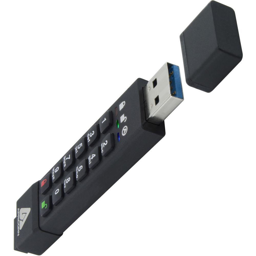 Apricorn 8GB Aegis Secure Key 3z Encrypted USB 3.1 Gen 1 Flash Drive