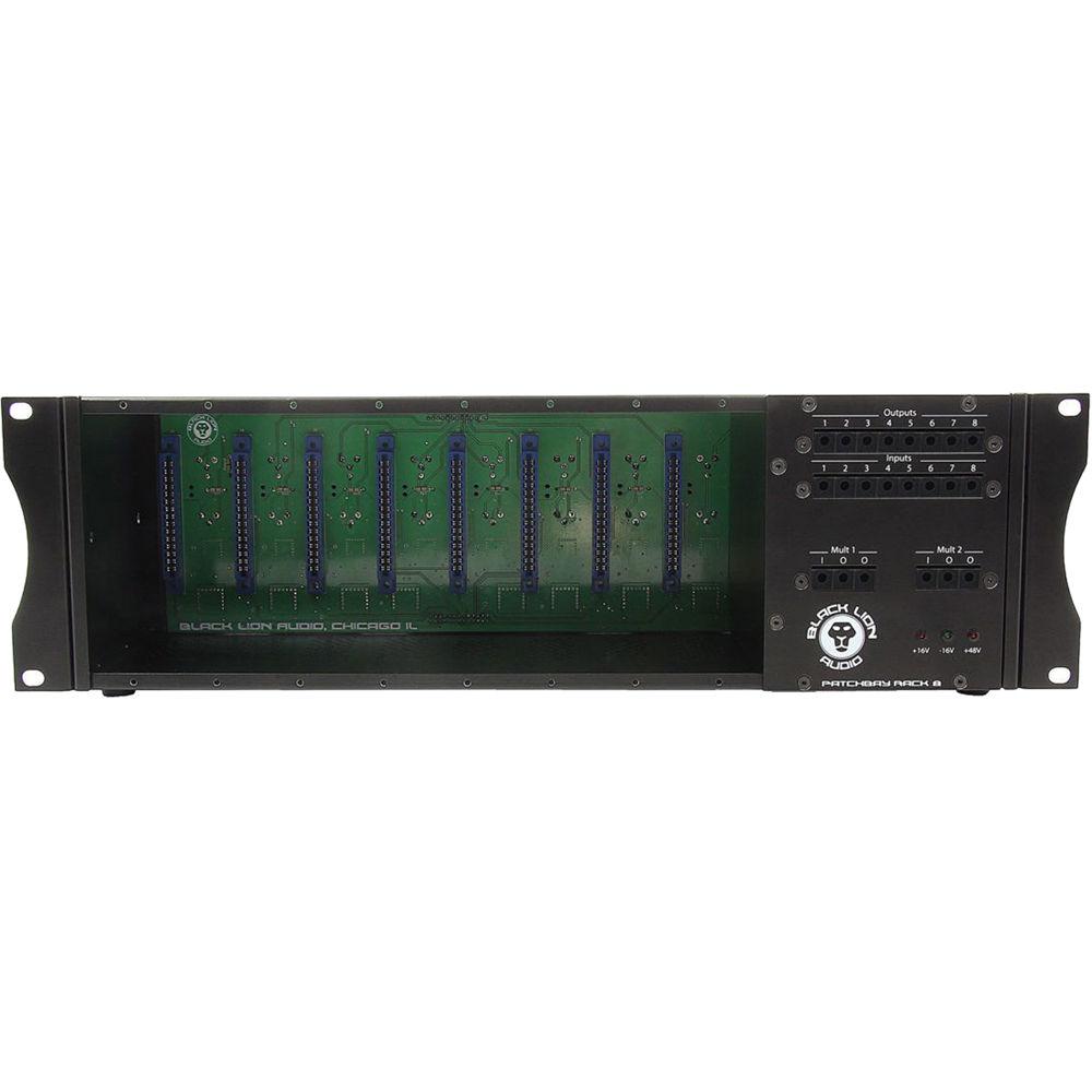 Black Lion Audio PBR-8 Enclosure and Patchbay for 500 Series Modules, Black, Lion, Audio, PBR-8, Enclosure, Patchbay, 500, Series, Modules