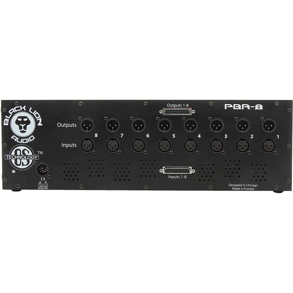 Black Lion Audio PBR-8 Enclosure and Patchbay for 500 Series Modules, Black, Lion, Audio, PBR-8, Enclosure, Patchbay, 500, Series, Modules