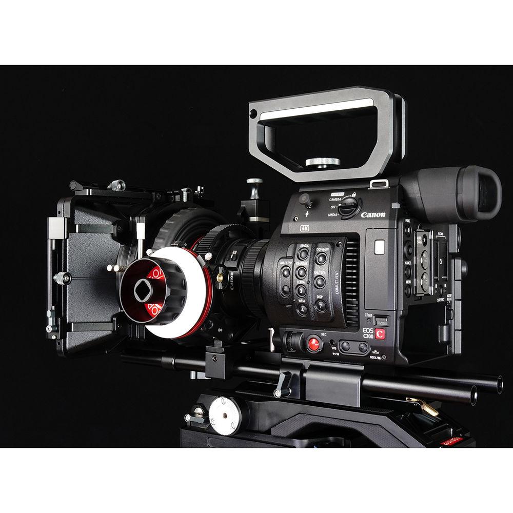 CAME-TV Shoulder Rig with Matte Box & Follow Focus for Canon EOS C200 Cinema Camera
