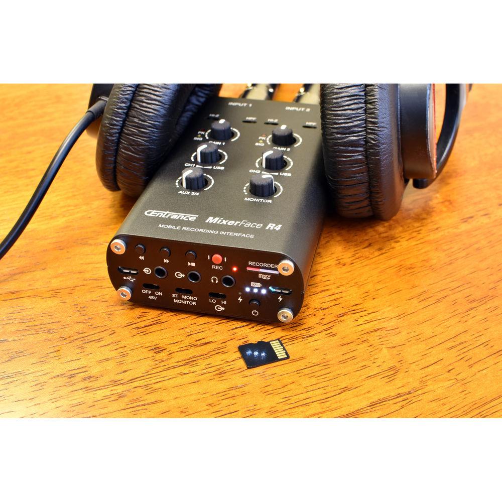 CEntrance Inc. MixerFace R4R Mobile Audio Interface SD Recorder